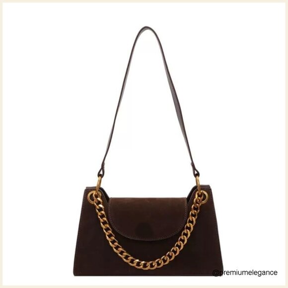 Handbags - Medium Flap Crossbody Bag Vegan Leather Clutch Retro Y2K Style